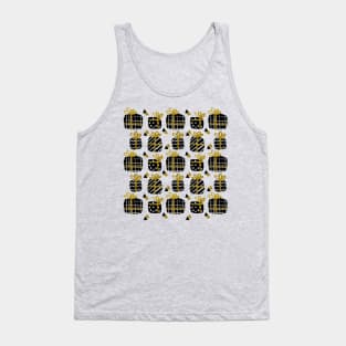 Black and gold giftboxe pattern Tank Top